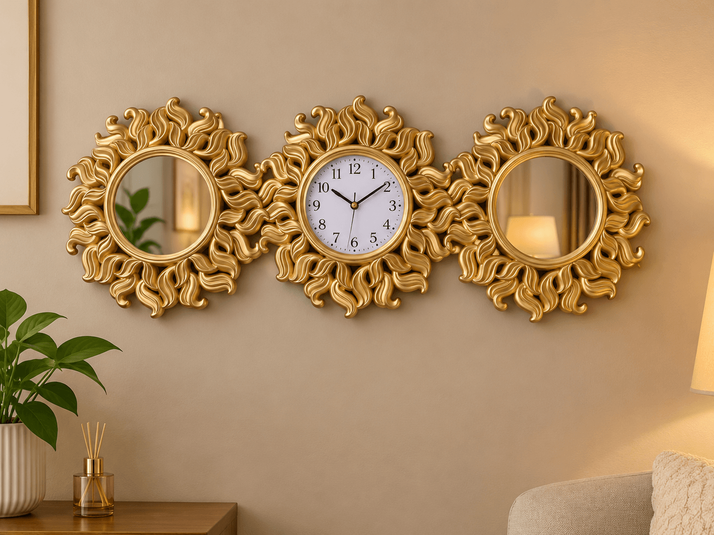 3in1 wall clock product photo