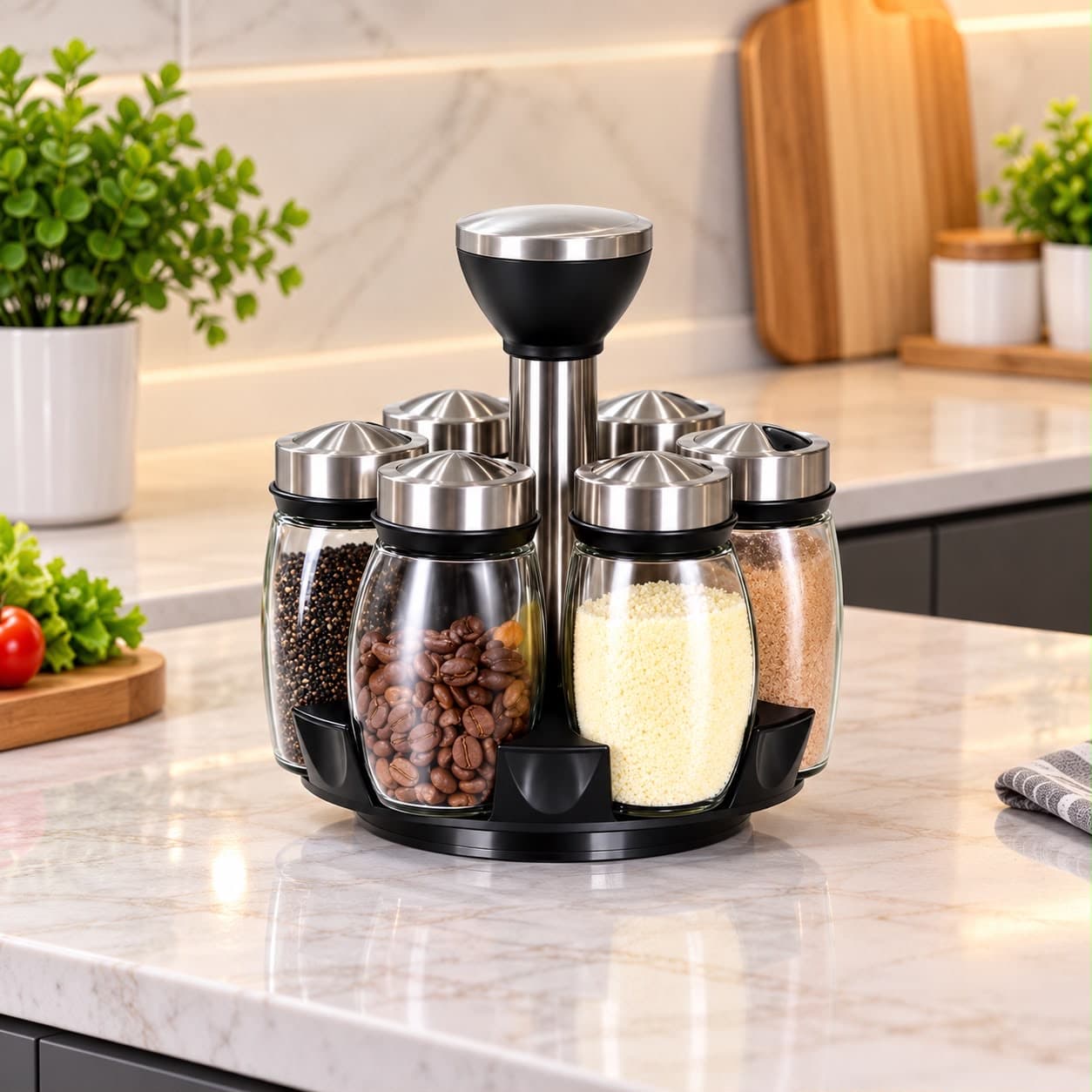 6pcs Spice Bottle Set product photo