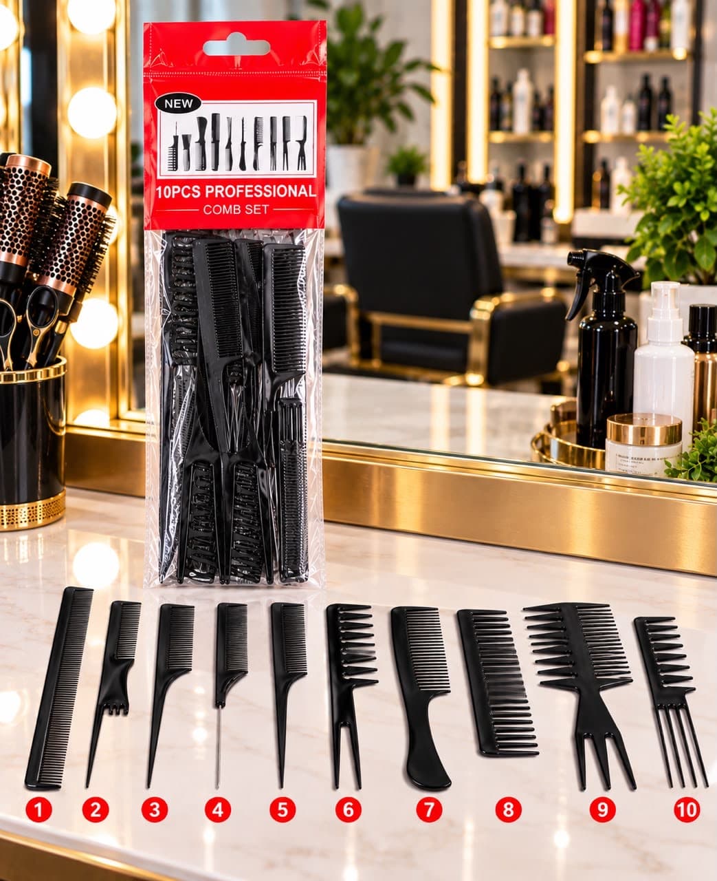 10pcs Comb Set product photo