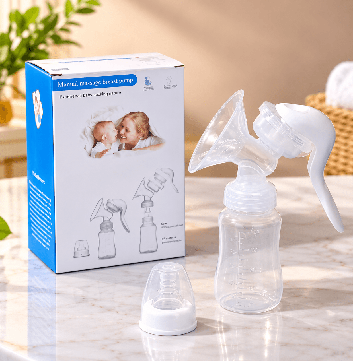 Manual breast pump product photo