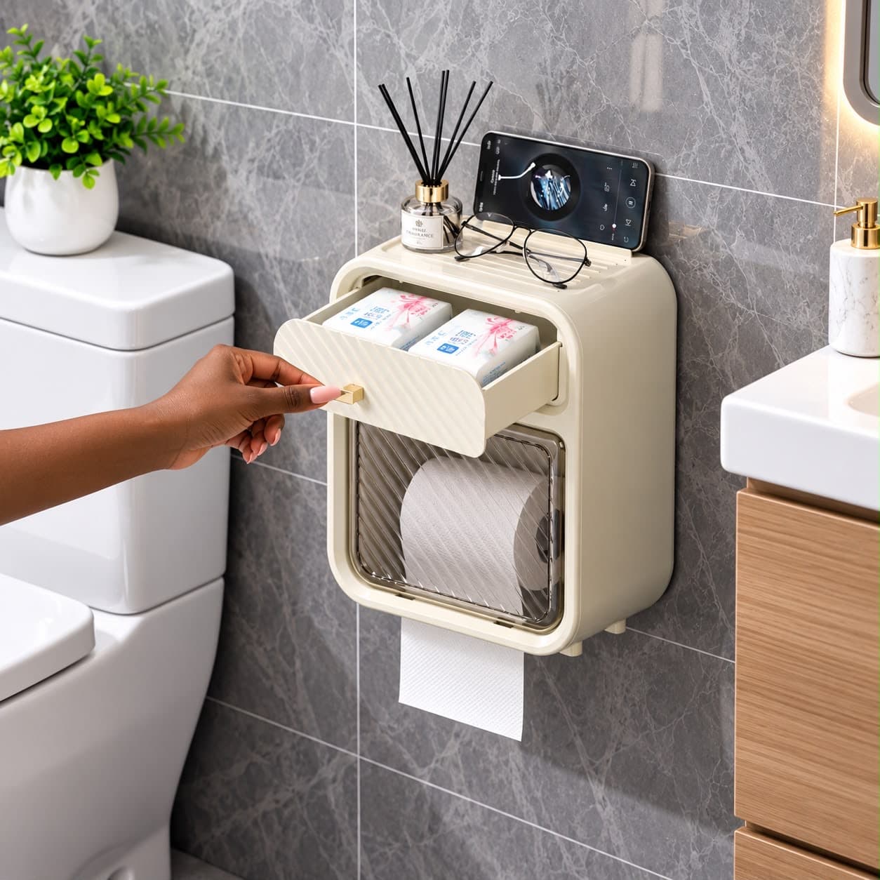 Wall Mount T-Roll Holder product photo
