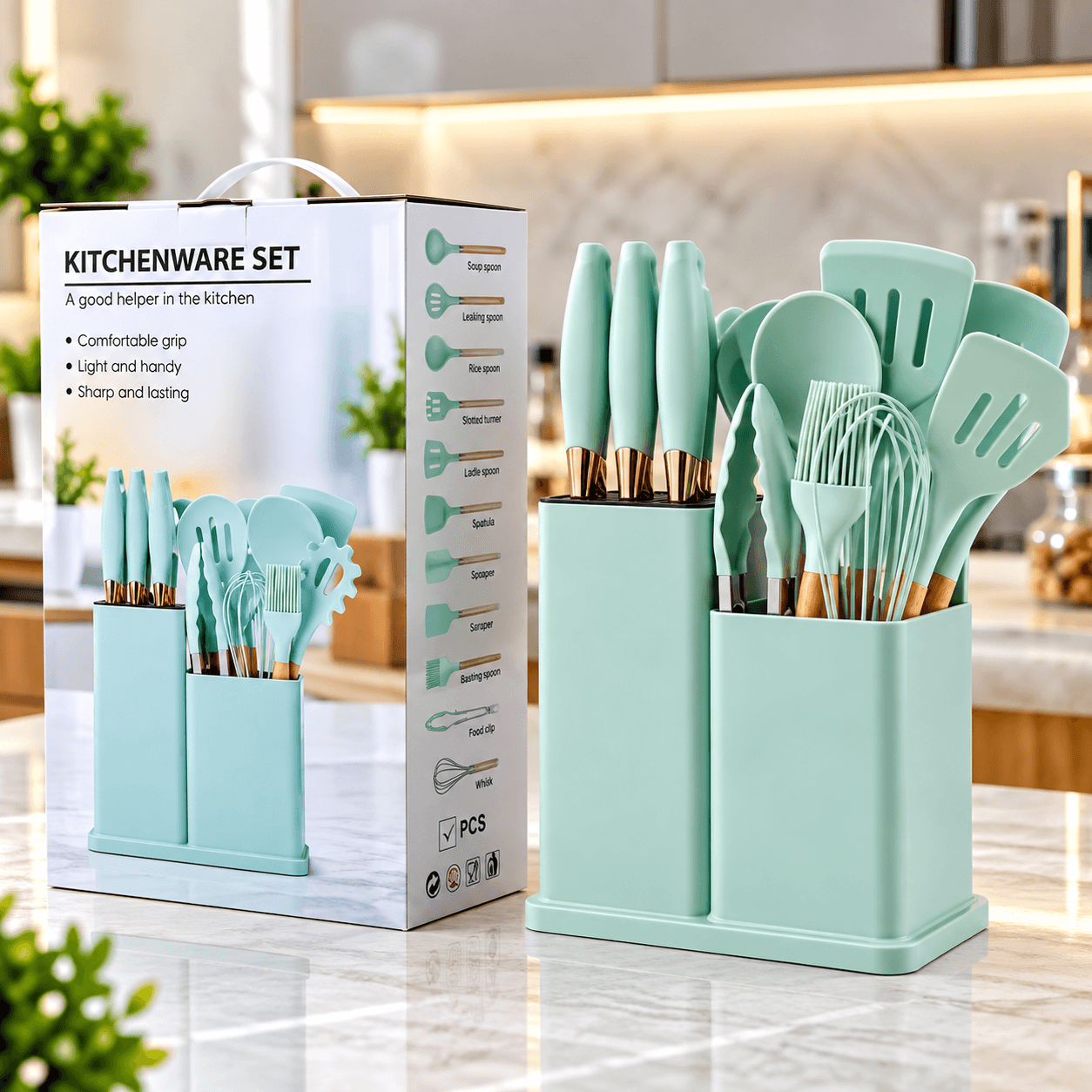 Silicon kitchenware set product photo