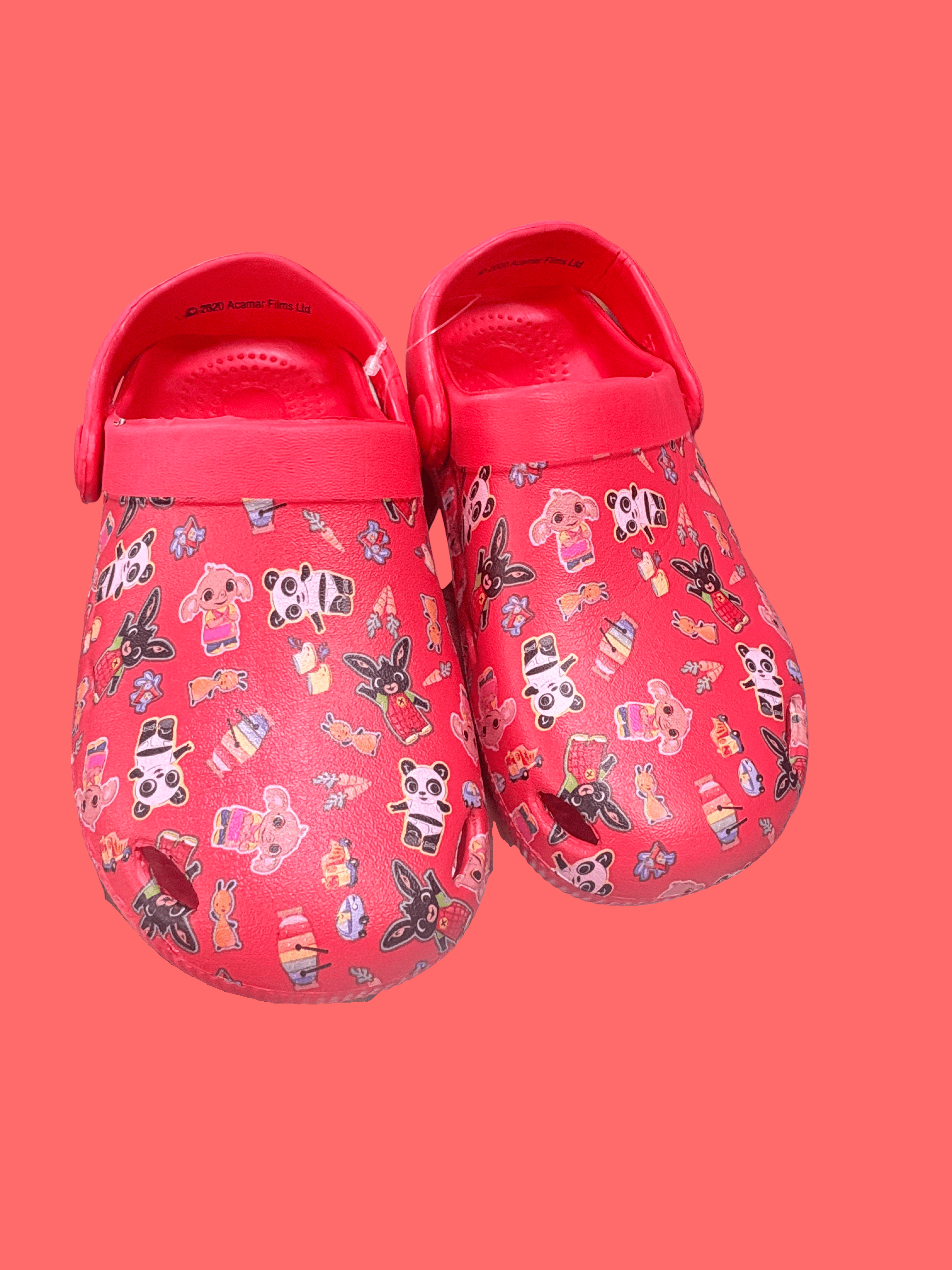 Kids' Red Cartoon Print Clogs product photo