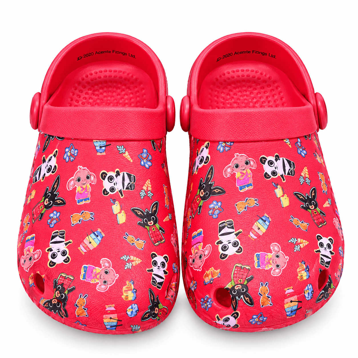 Kids' Red Cartoon Print Clogs product photo