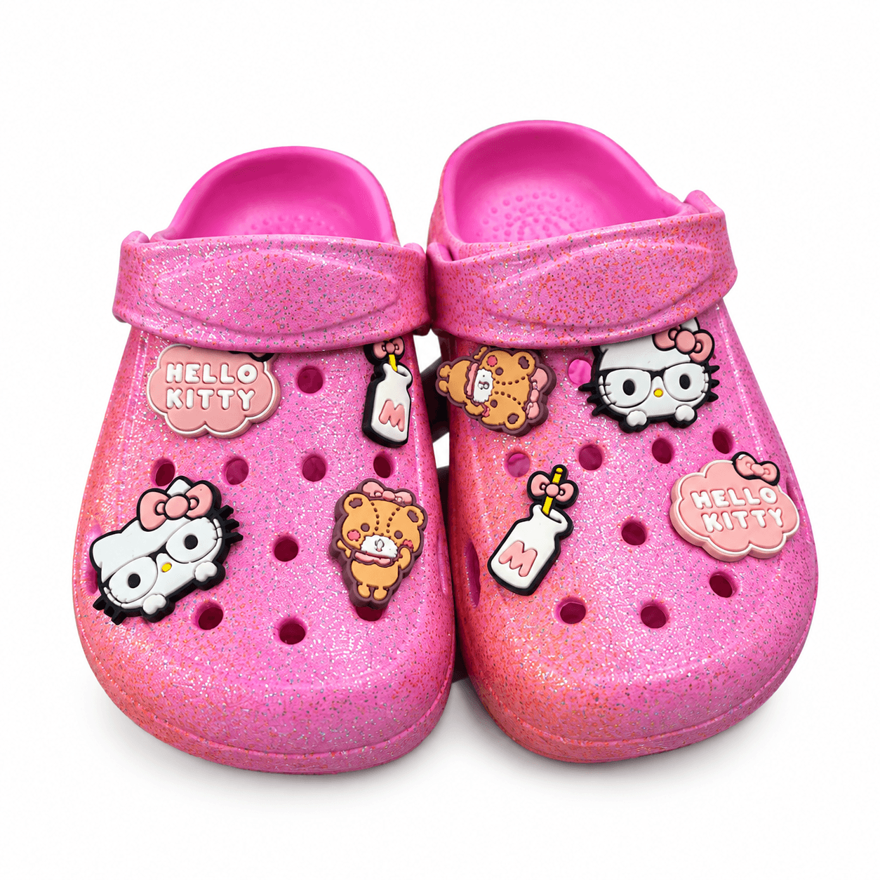 Kids' Pink Hello Kitty Glitter Crocs product photo