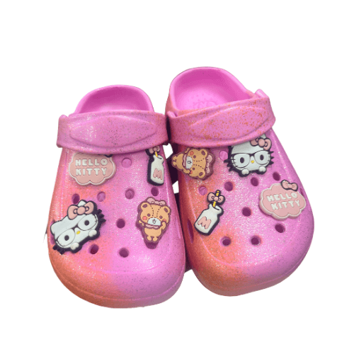 Kids' Pink Hello Kitty Glitter Clogs product photo