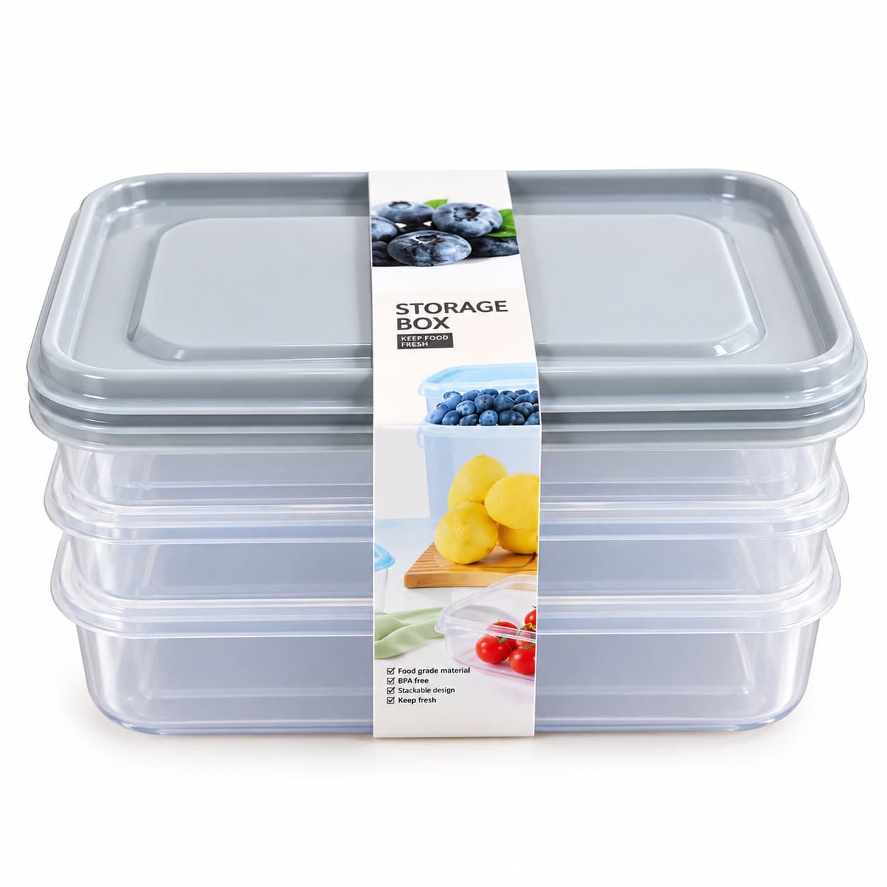 3 piece storage bowl set product photo